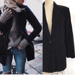 Herman Geist black velvet blazer size 12